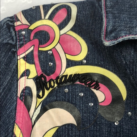 Rocawear Jean Jacket Women Size L(12-14) - Picture 4 of 8